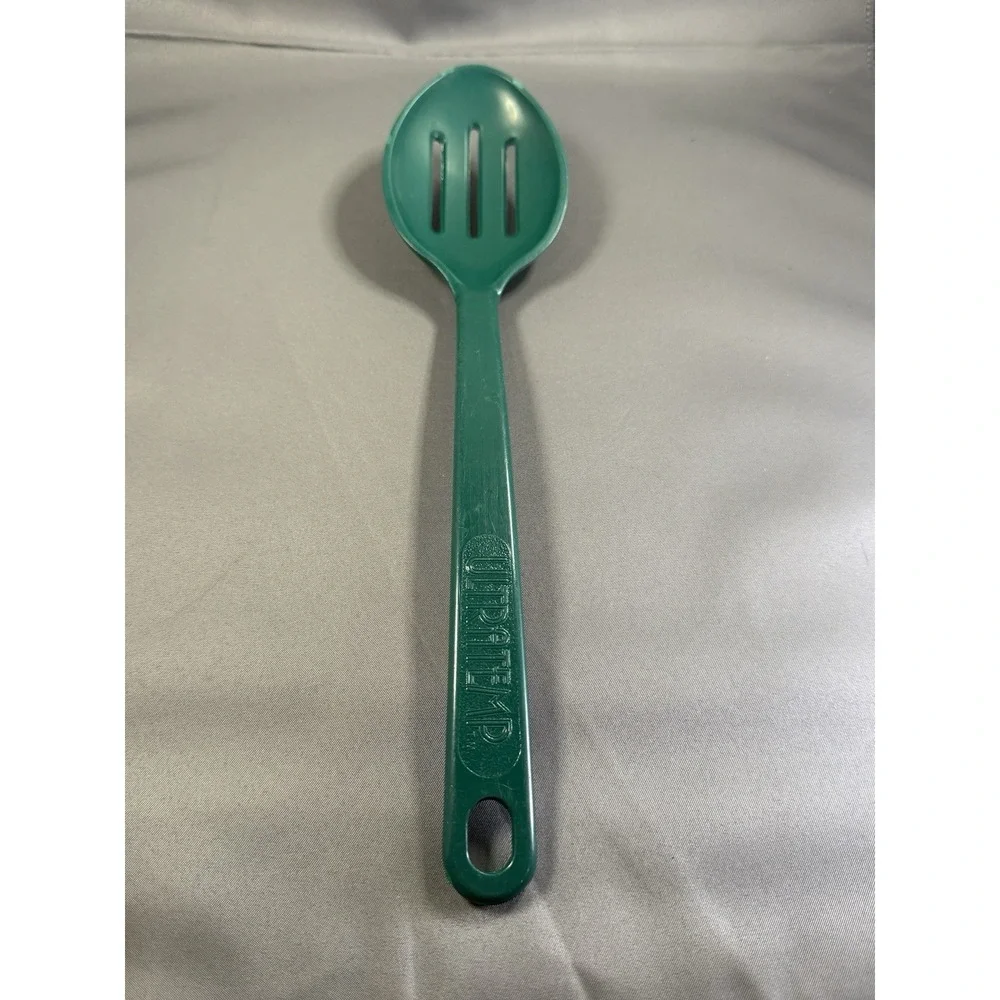 Vintage Ultratemp Green Slotted Spoon Heat Resistant Nylon Kitchen Utensil